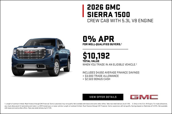 0% APR for well-qualified buyers.1

With a $10,192 Total Value when you trade in an eligible vehi...