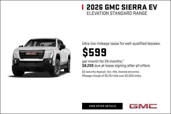 Ultra low mileage lease for well-qualified lessees. 

$599 per month for 24 months.1 

$8,209 due...